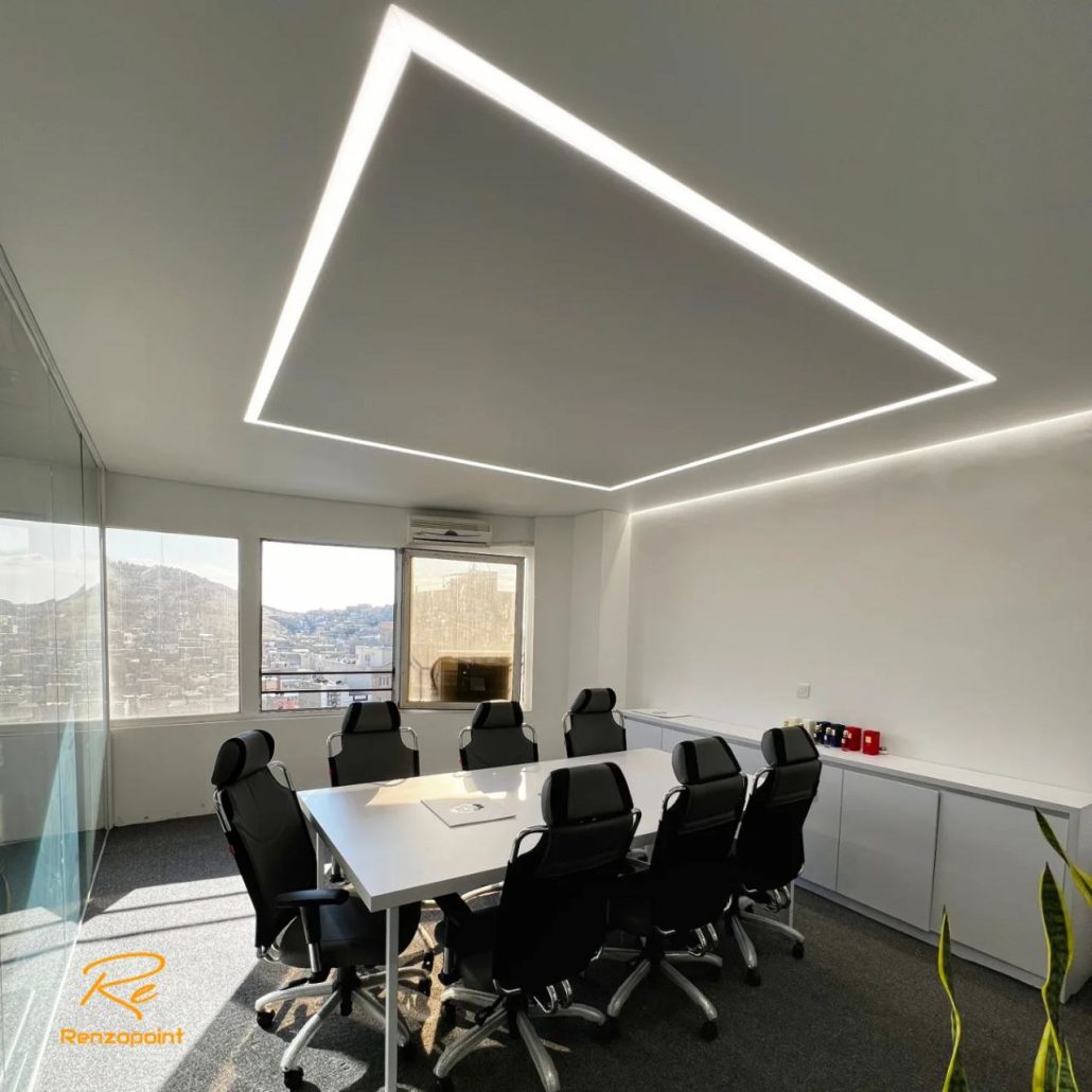 سقف کشسان محیط اداری جایگزین انواع سقف کناف