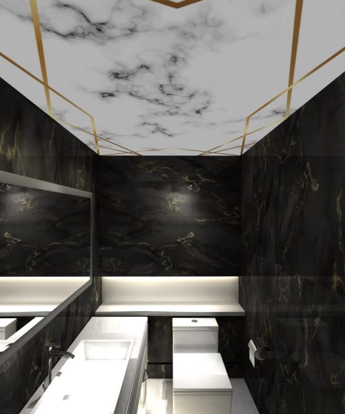 سقف کشسان سرویس بهداشتی