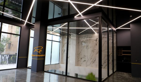 مراحل اجرای لاین نوری در سقف کشسان