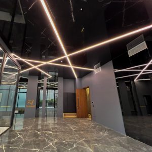 لاین نوری و سقف کشسان مشکی