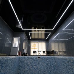 سقف کشسان و لاین نوری استخر