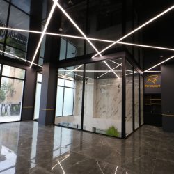 لاین نوری در سقف کشسان