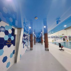 سقف استخر پی وی سی